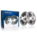 Detroit Axle - Rear Brake Rotors for Jeep Compass Patriot Chrysler 200 Sebring Dodge Avenger Caliber Mitsubishi Lancer Disc Brak